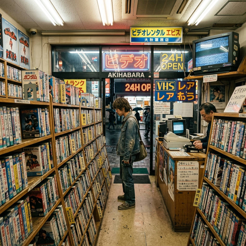 บรรยากาศร้านเช่าวิดีโอเทป JAV ในยุค 80s