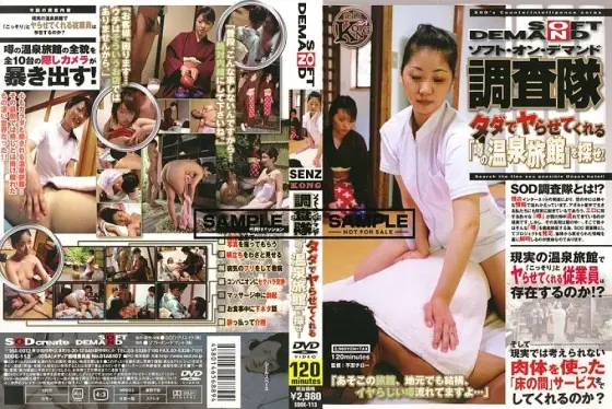 SDDE-113 Soft On Demand Investigation Corps Find a "rumored hot spring inn" that will let you do it for free! SDDE-113
