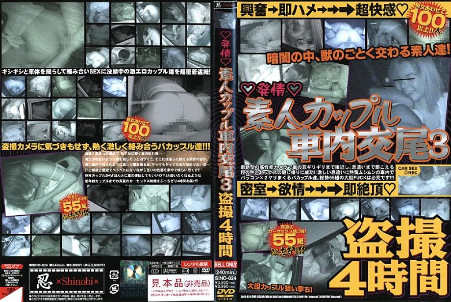 SINO-024 ◆ Estrus ◆ Amateur Couple Copulation In Car 3 Voyeur 4 Hours SINO-024