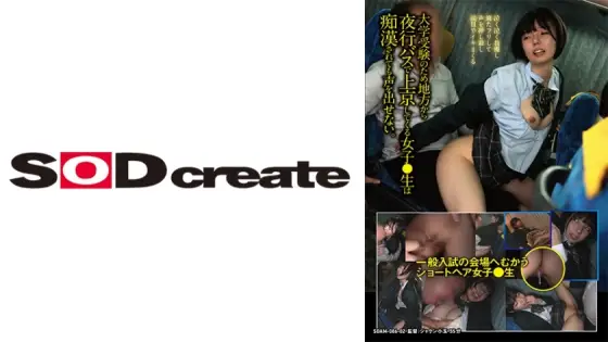 SDAM-8602 [Short-haired female student heading to the venue for the general entrance exam] A female high school student who comes to Tokyo from the countryside on a night bus to take the university entrance exam cannot make a sound even if she is molested SDAM-8602