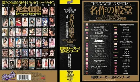 RKI-028 THE AV WORLD SPECIAL Masterpiece Hall Of Fame Series Best Masterpiece Collection SPECIAL BOX 24 Hours RKI-028