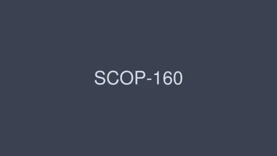 SCOP-160 It's a backstage customs where there is a production, and when I was wearing it in the back, I secretly took off the rubber and put it out as it was! Five SCOP-160
