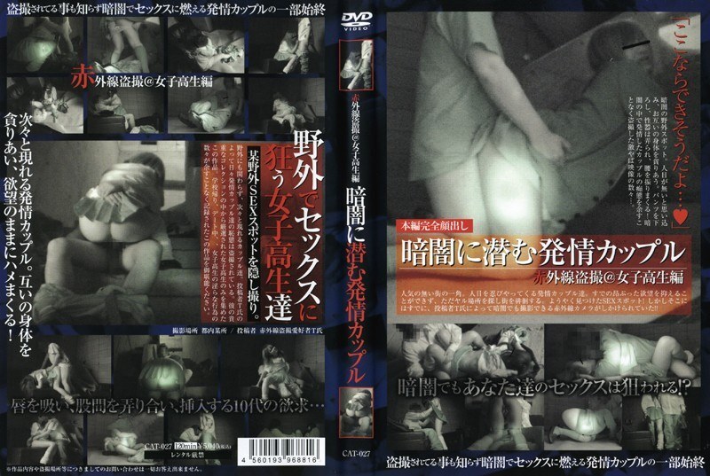 CAT-027 Infrared voyeur @ schoolgirl edition: A horny couple hiding in the darkness CAT-027