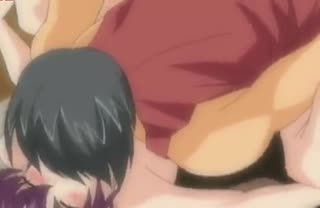 Lovely anime brunette is sucking his uncircumcised cock avdb-h05596