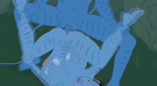 Tentacles are destroying the holes of two hot babes avdb-h05170